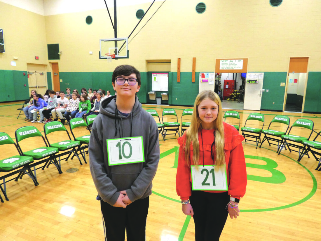 West Branch Middle School spelling bee News, Sports, Jobs Salem News